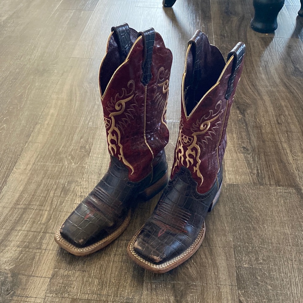 Ariat 10008752 Square Toe Western Cowgirl Boots Women Size 6.5b
